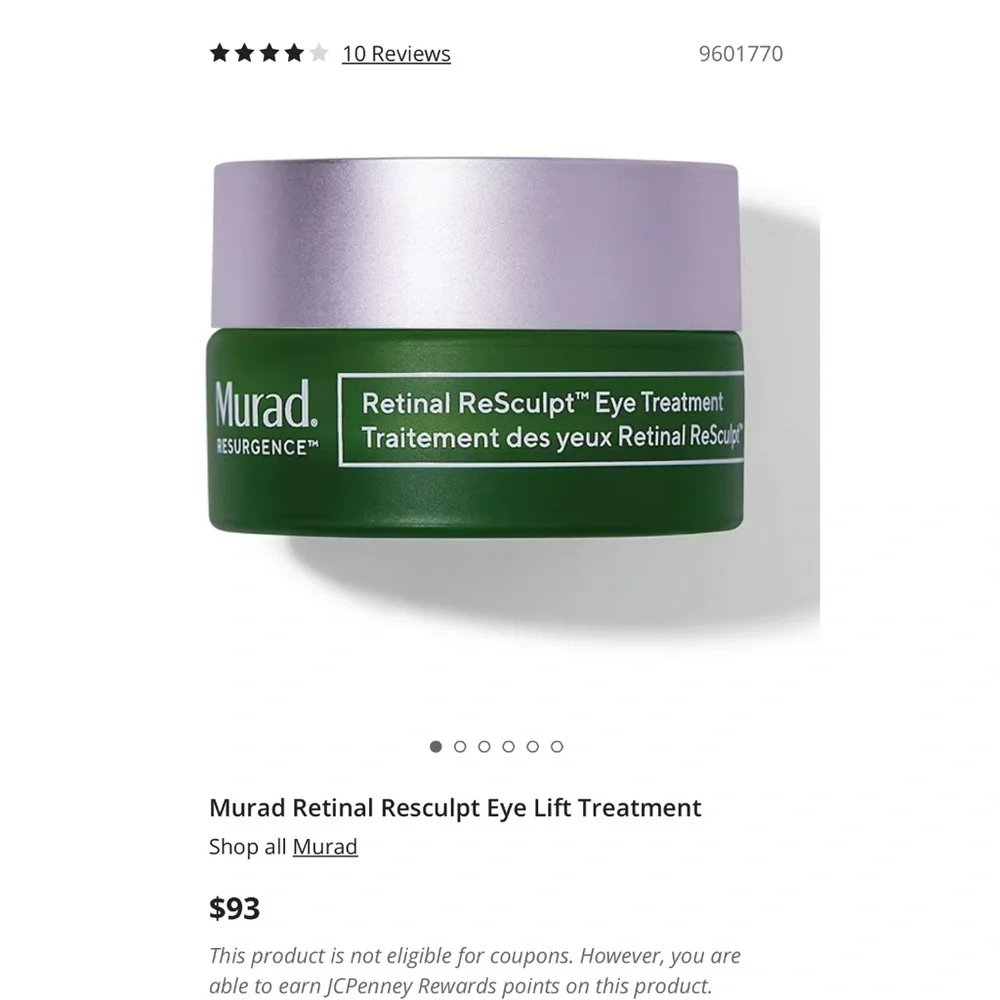Murad Retinal ReSculpt Eye Cream - Green and Lavender